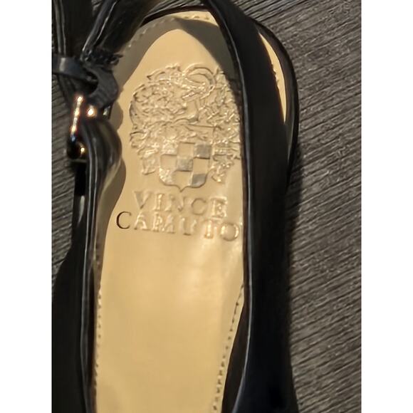 Vince Camuto Women's Leather Sandal Bootie Shoe 8M EU38.5 Navy. Very Good - Picture 2 of 13